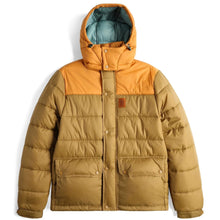 Load image into Gallery viewer, Topo Designs Retro Ridge Puffer Jacket Dark Khaki/Spice
