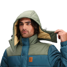 Load image into Gallery viewer, Topo Designs Retro Ridge Puffer Jacket Pond Blue / Beetle
