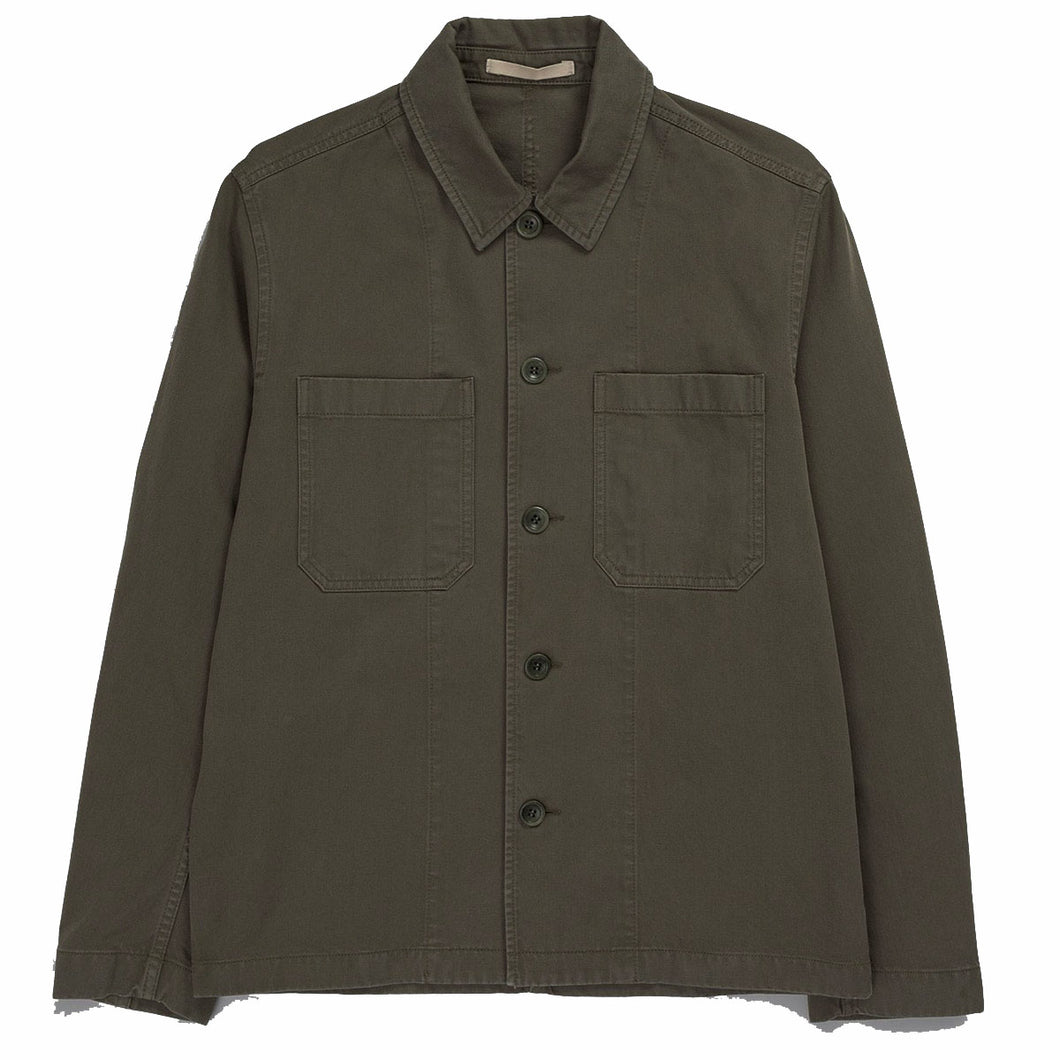 Norse Projects Tyge Cotton Linen Overshirt Spruce Green