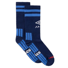 Load image into Gallery viewer, Aries x Umbro Centenary Eye Sock Blue
