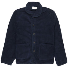 Load image into Gallery viewer, Universal Works Mountain Fleece Lancaster Jacket Navy
