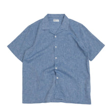 Load image into Gallery viewer, Universal Works Slub Linen Road Shirt Blue
