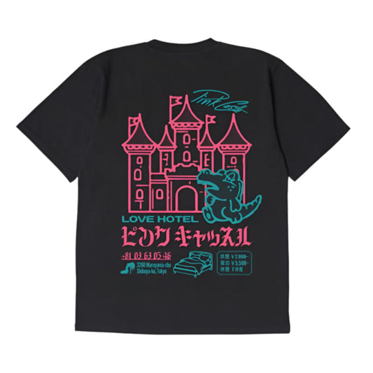 Edwin Pink Castle T-Shirt Black