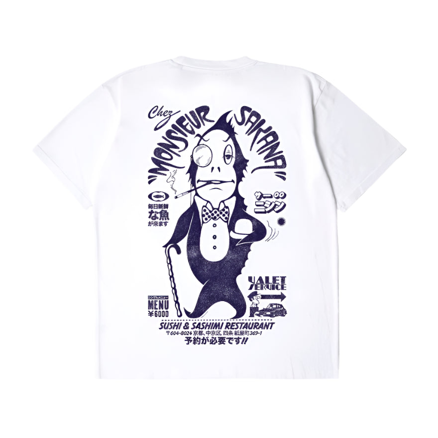 Edwin Monsieur Sakana T-Shirt White