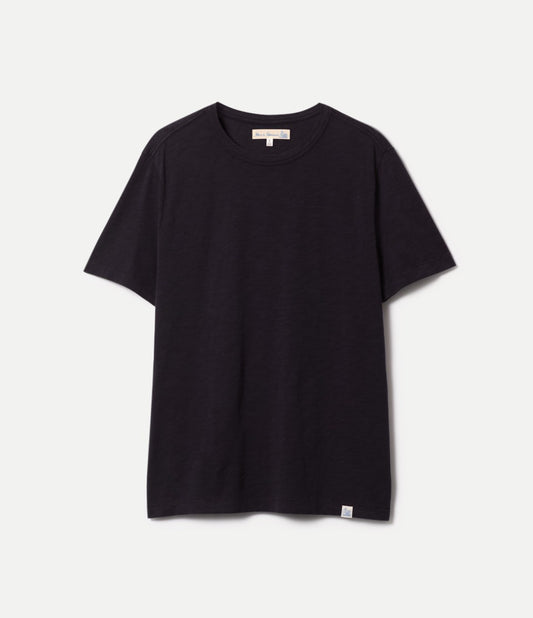 Merz b. Schwanen SCT04 Slub Pima Cotton T-Shirt Deep Black