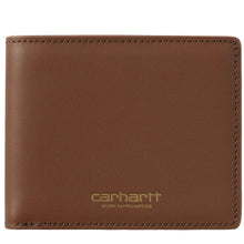 Load image into Gallery viewer, Carhartt WIP Vegas Billford Wallet Cognac/Gold
