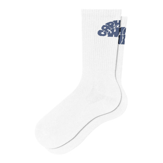 Carhartt WIP W' Jazzy Socks White/Blue Iris