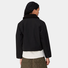 Load image into Gallery viewer, Carhartt WIP W&#39; Newkirk Jacket Black / Camo Leo, Tamarind
