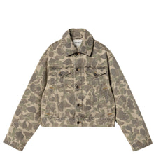 Load image into Gallery viewer, Carhartt WIP W&#39;Duck Orell Jacket Camo Duck, Black Bleached
