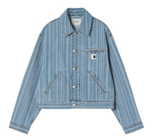 Load image into Gallery viewer, Carhartt WIP W&#39; Rylan Jacket Rylan Stripe Blue
