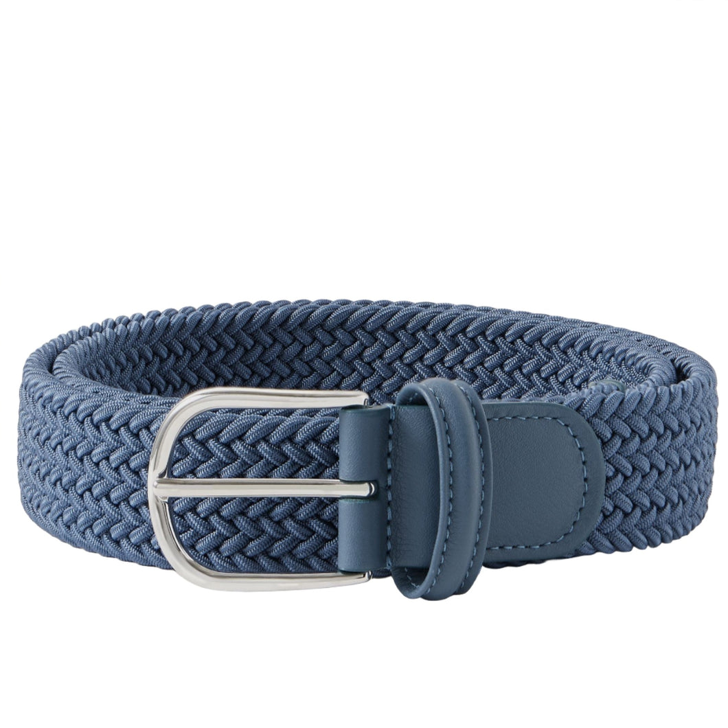 Andersons Elastic Woven Belt Mid Blue