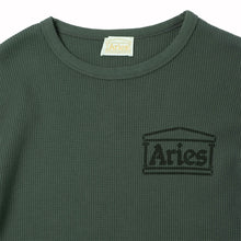 Load image into Gallery viewer, Aries Waffle LS Tee Dark Olive
