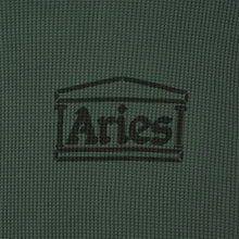 Load image into Gallery viewer, Aries Waffle LS Tee Dark Olive
