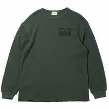 Load image into Gallery viewer, Aries Waffle LS Tee Dark Olive
