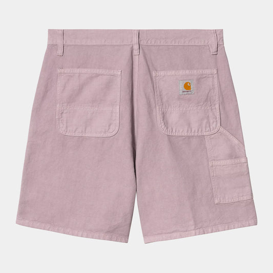 Carhartt WIP Walter Single Knee Short Pink Fog garment dyed