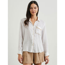 Load image into Gallery viewer, Rails Charli Shirt White Blanket Stich
