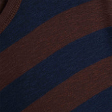 Load image into Gallery viewer, YMC Charlotte S/S Top Brown / Navy
