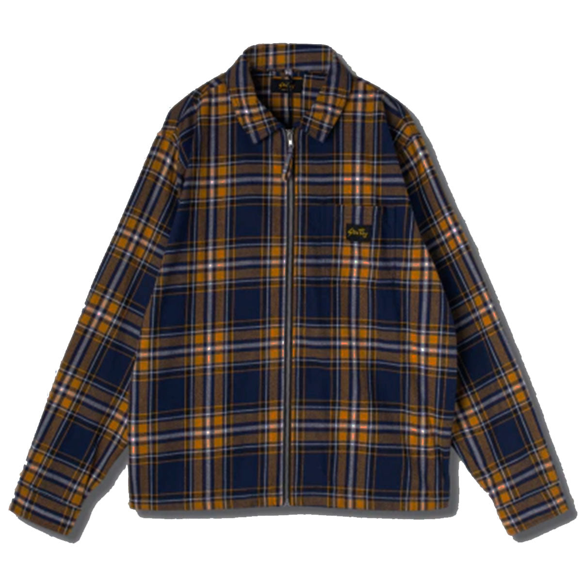 Stan Ray Zip Shirt Navy Plaid