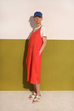 Load image into Gallery viewer, L.F.Markey Linen Shift Dress Vermillion

