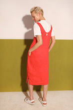 Load image into Gallery viewer, L.F.Markey Linen Shift Dress Vermillion
