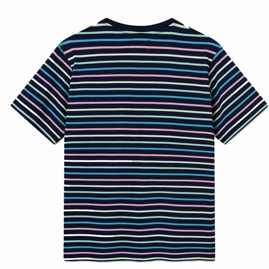 Wood Wood Ace Stripe T-Shirt Navy Stripes