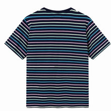 Load image into Gallery viewer, Wood Wood Ace Stripe T-Shirt Navy Stripes
