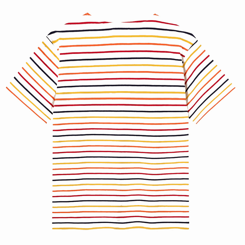 Wood Wood Ace Stripe T-Shirt Off-White Stripe