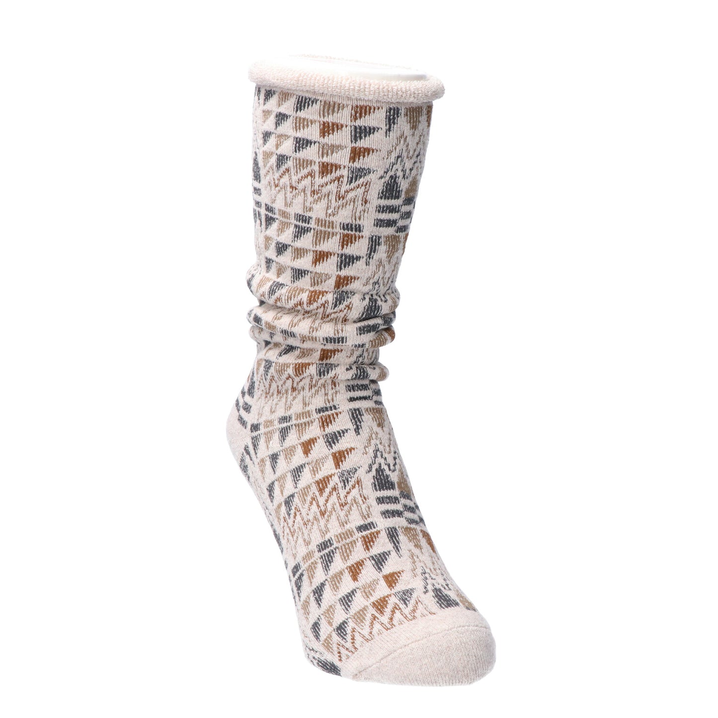 Kinari Cotton Salish Rug PTN Crew Sock Beige