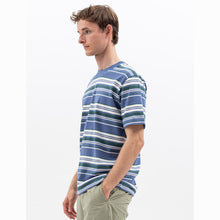 Load image into Gallery viewer, Norse Projects Johannes Weekend Stripe Calcite Blue
