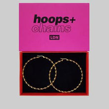 Load image into Gallery viewer, Hoops And Chains Rhi Rhi Hoops
