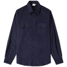 Load image into Gallery viewer, Sunspel Double Pocket Overshirt Navy
