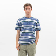 Load image into Gallery viewer, Norse Projects Johannes Weekend Stripe Calcite Blue
