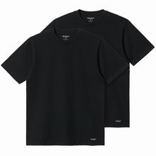 Load image into Gallery viewer, Carhartt WIP Standard Crew Neck T-Shirt 2 Pack Black
