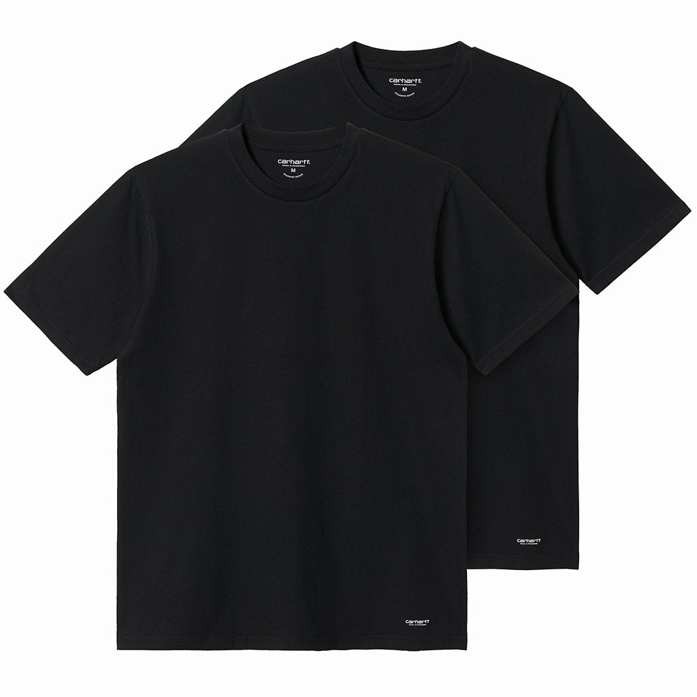 Carhartt WIP Standard Crew Neck T-Shirt 2 Pack Black