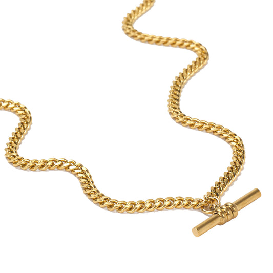 Hoops and Chains T-Bar Chain Gold