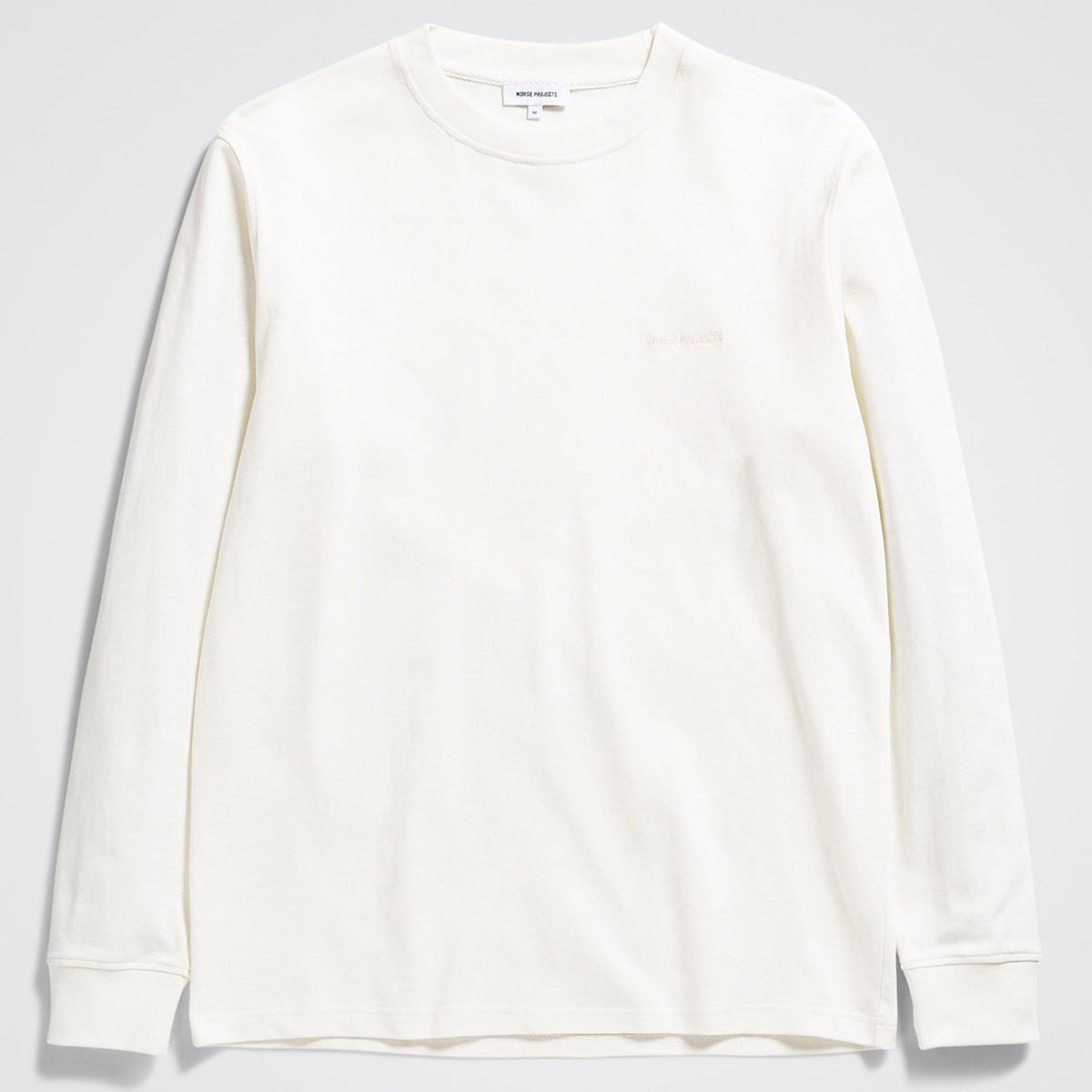 Norse Projects Johannes Heavy Logo L/S Ecru