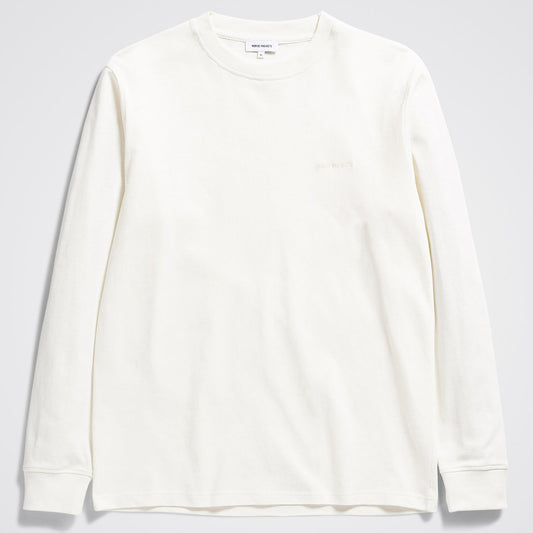 Norse Projects Johannes Heavy Logo L/S Ecru