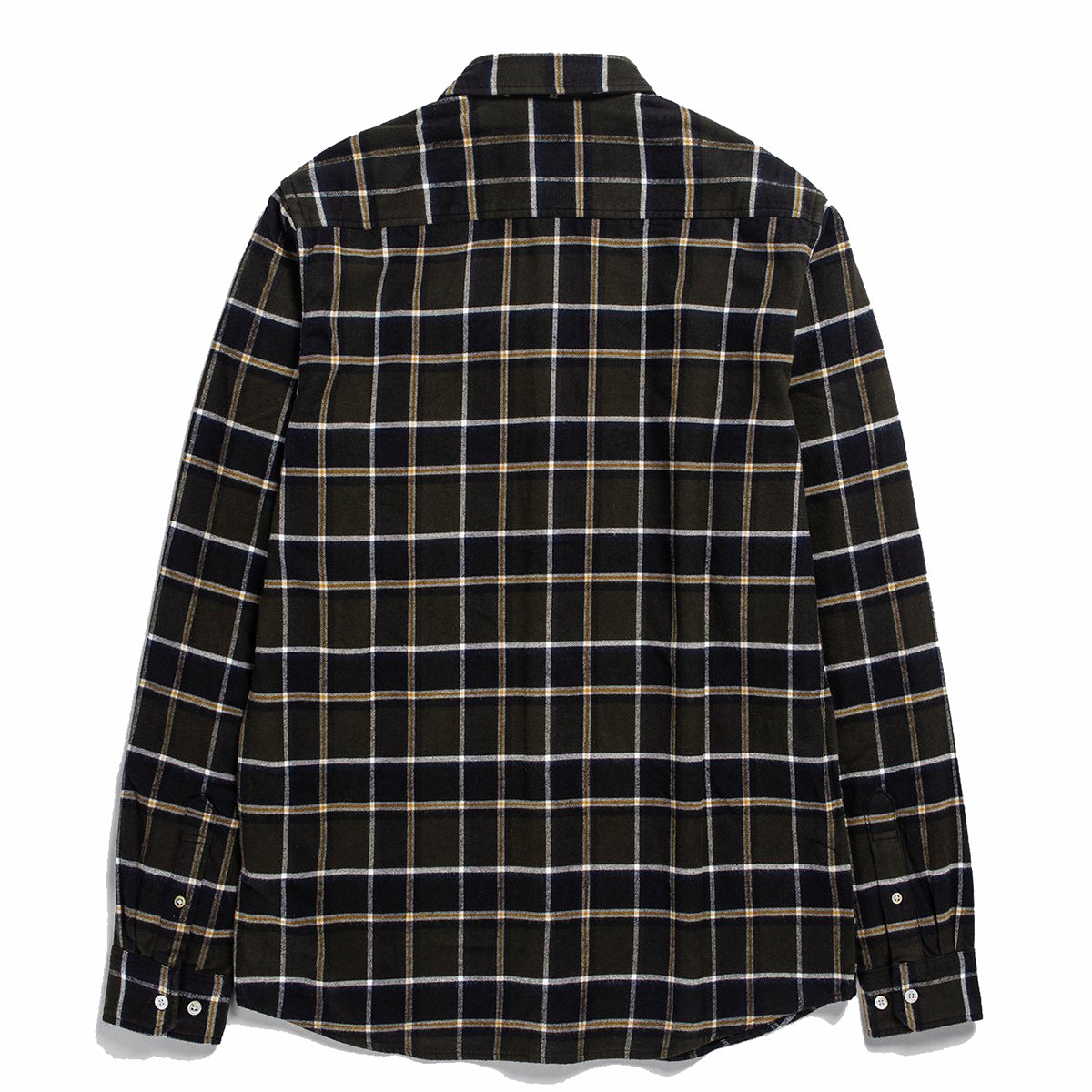 Norse Projects Anton Brushed Flannel Check Beech Green
