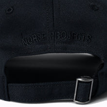 Load image into Gallery viewer, Norse Projects Chainstitch Logo Twill Cap Black
