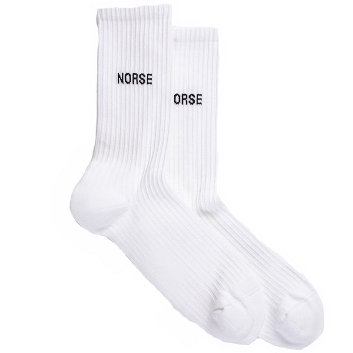 Norse Projects Bjarki Logo Sock White