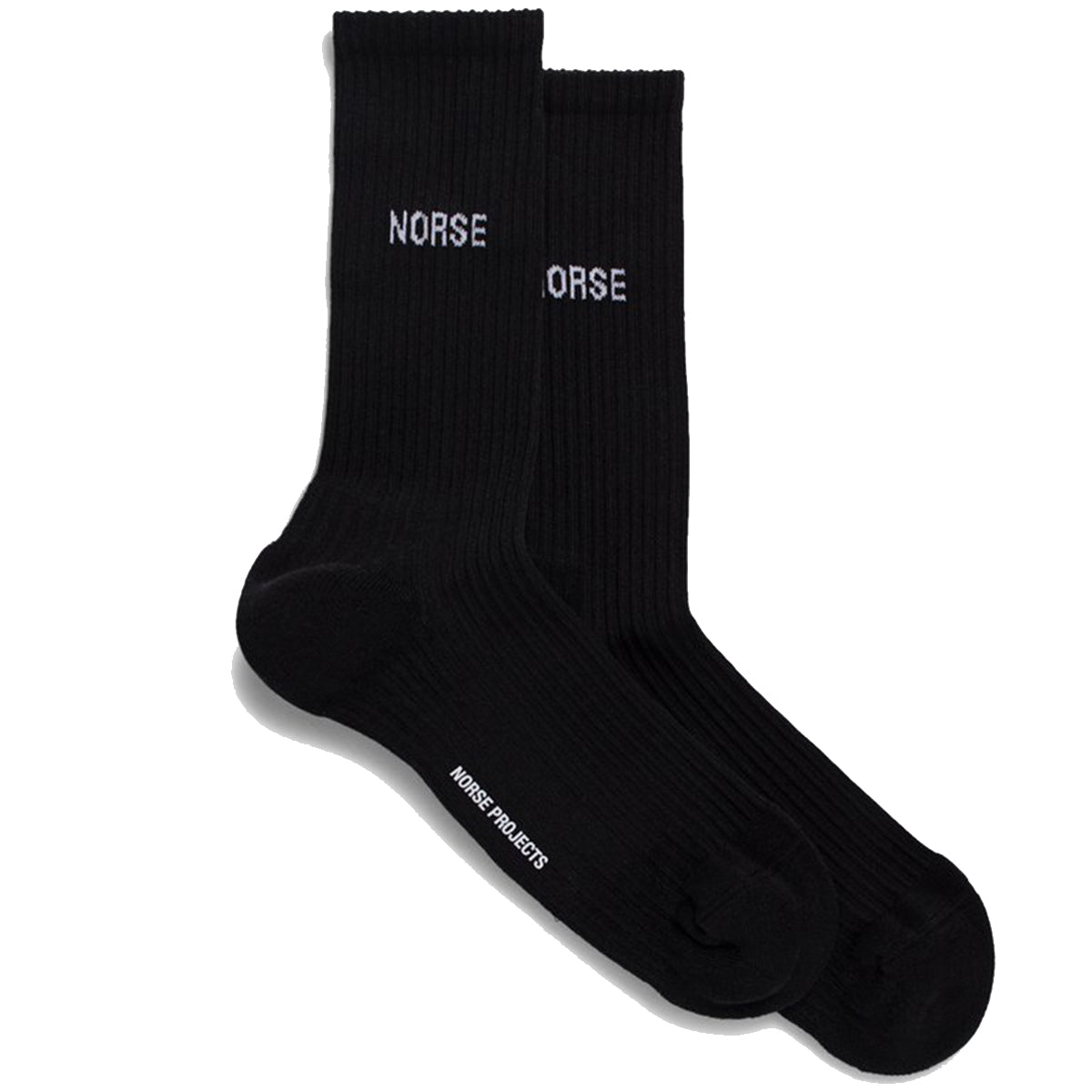Norse Projects Bjarki Logo Sock Black