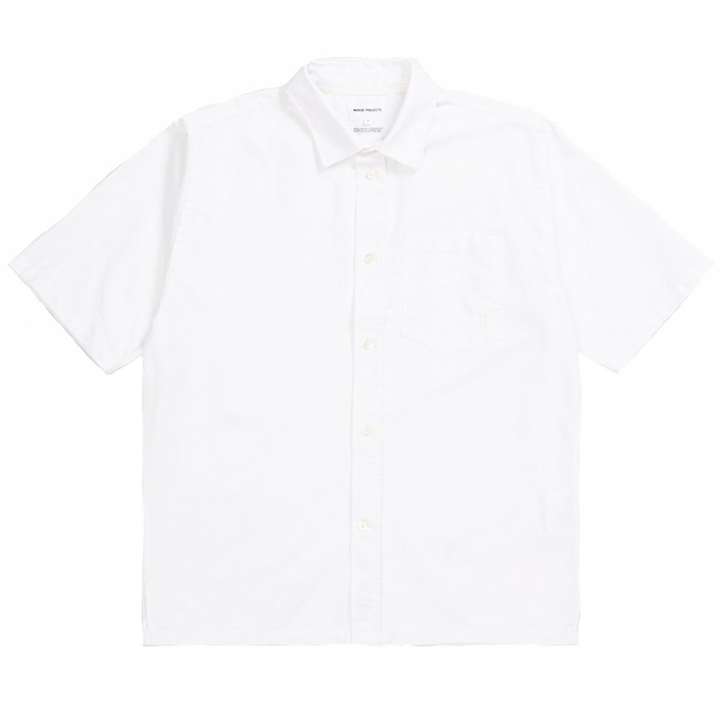 Norse Projects Ivan Oxford Monogram White