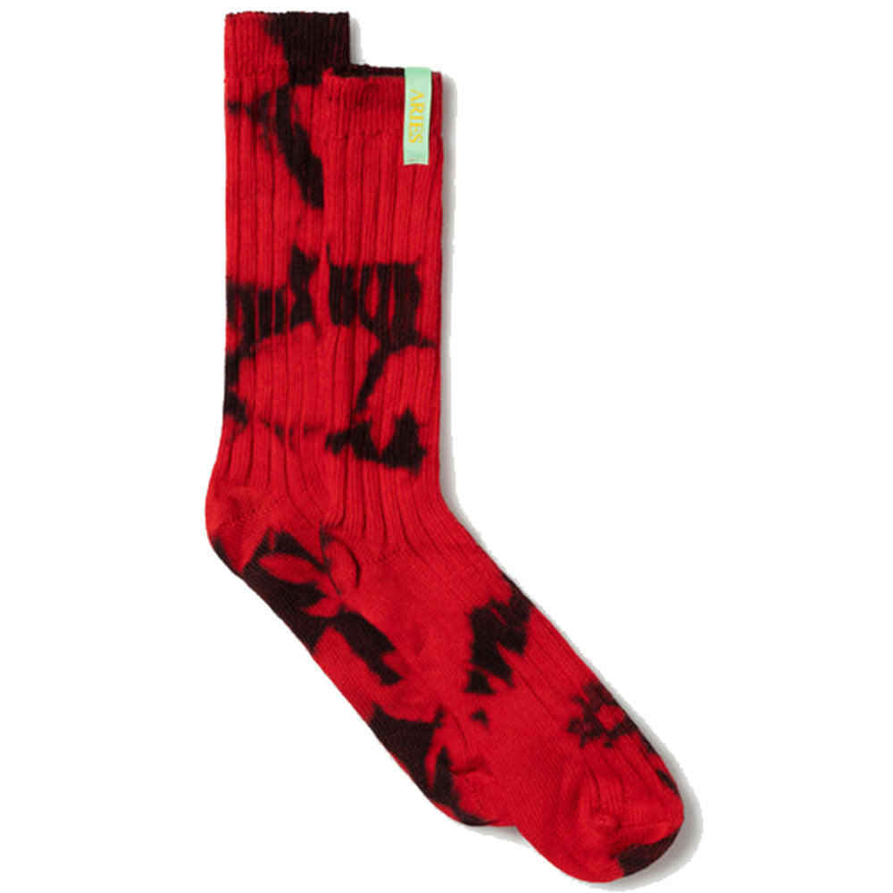 Aries Premium Ribbed Crew Sock Tie Dye