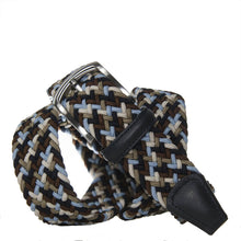 Load image into Gallery viewer, Andersons Classic Elastic Woven Belt Navy/Sky/Taupe/Cream
