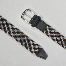 Load image into Gallery viewer, Andersons Classic Elastic Woven Belt Navy/Sky/Taupe/Cream

