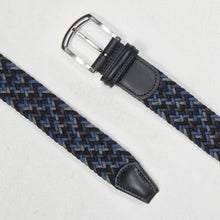 Load image into Gallery viewer, Andersons Classic Elastic Woven Belt Navy/Black/Grey/Blue
