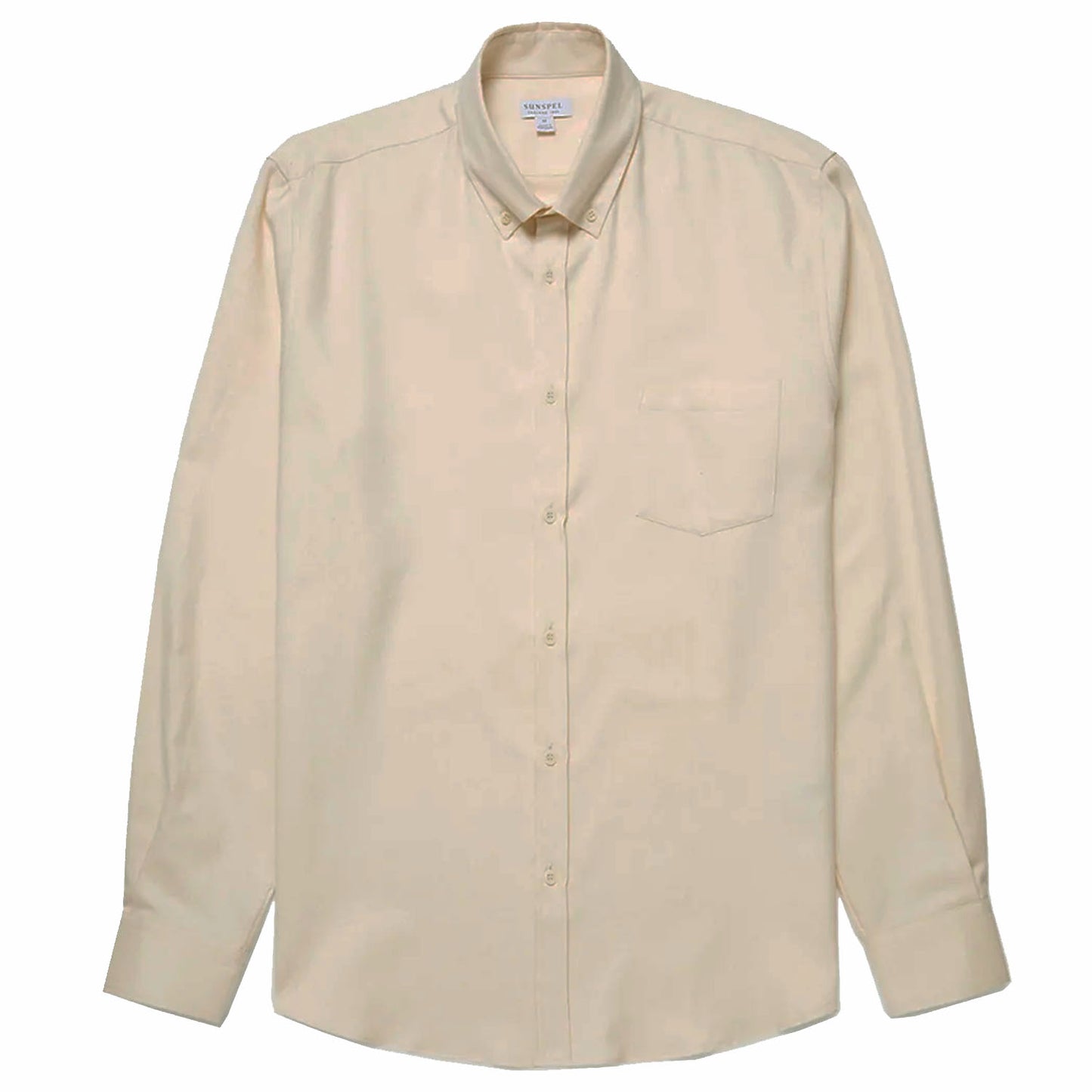 Sunspel Button Down Shirt Ecru