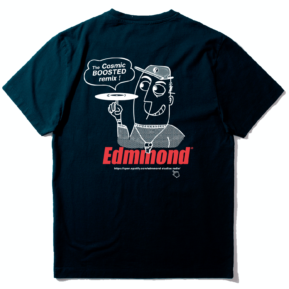 Edmmond Studios Boosted T-Shirt Plain Navy