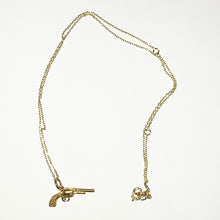 Load image into Gallery viewer, Tilly Sveaas Gold Gun Necklace
