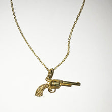 Load image into Gallery viewer, Tilly Sveaas Gold Gun Necklace
